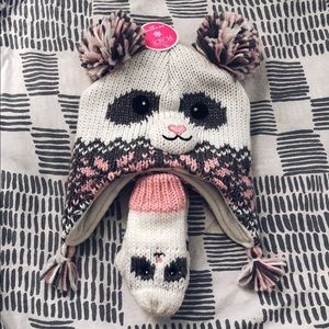 TCP Fuzzy Hat with Mittens